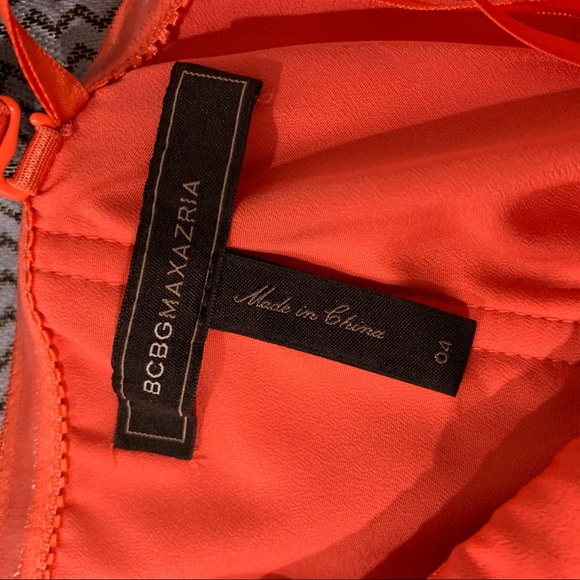 BcbgMaxAzria coral floor length gown - Picture 2 of 5